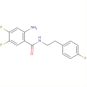 2-氨基-4,5-二氟-n-[2-(4-氟苯基)乙基]苯甲酰胺结构式_628326-32-9结构式