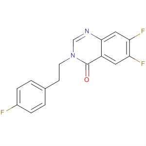 6,7-二氟-3-[2-(4-氟苯基)乙基]-4(3h)-喹唑啉酮结构式_628326-34-1结构式