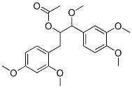 Acetic acid 1-[(2,4-dimethoxyphenyl)methyl]-2-methoxy-2-(3,4-dimethoxyphenyl)ethyl ester Structure,62849-11-0Structure