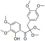 3-(3,4-Dimethoxyphenyl)-1-(2-hydroxy-3,4-dimethoxyphenyl)-2,2-dimethoxy-1-propanone Structure,62849-15-4Structure