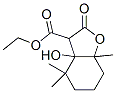 3-Benzofurancarboxylic acid,octahydro-3a-hydroxy-4,4,7a-trimethyl-2-oxo-,ethyl ester Structure,62870-59-1Structure