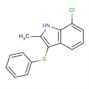 7-Chloro-3-[(4-chlorophenyl)thio]-2-methyl-1h-indole Structure,628736-28-7Structure