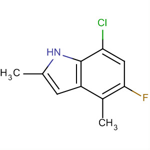 7-Chloro-5-fluoro-2,4-dimethyl-1h-indole Structure,628736-91-4Structure