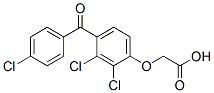 [2,3-Dichloro-4-(4-chlorobenzoyl)phenoxy]acetic acid Structure,62967-01-5Structure