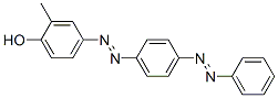 4-[4-(苯基氮杂)苯基氮杂]-邻甲酚结构式_6300-37-4结构式