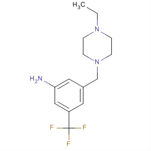 3-(4-Ethylpiperazin-1-ylmethyl)-5-trifluoromethyl-phenylamine Structure,630125-93-8Structure