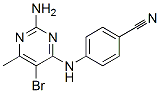 4-[(2-氨基-5-溴-6-甲基-4-嘧啶)氨基]苯甲腈结构式_6303-42-0结构式