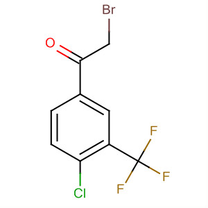 2-Bromo-1-(4-chloro-3-(trifluoromethyl)phenyl)ethanone Structure,630404-09-0Structure