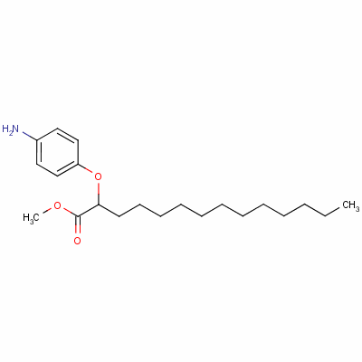 Methyl 2-(p-aminophenoxy)myristate Structure,63123-44-4Structure