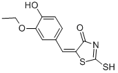 (5E)-5-(3-Ethoxy-4-hydroxybenzylidene)-2-mercapto-1,3-thiazol-4(5H)-one Structure,6322-57-2Structure