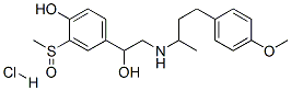 4-Hydroxy-alpha-[[[3-(4-methoxyphenyl)-1-methylpropyl]amino]methyl]-3-(methylsulphinyl)benzyl alcohol hydrochloride Structure,63251-39-8Structure