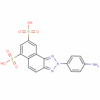 2-(4-氨基苯基)-2H-萘并[1,2-d]噻唑-6,8-二磺酸结构式_63251-40-1结构式