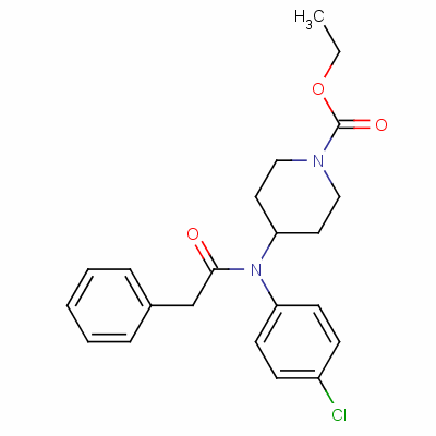 Ethyl 4-[(4-chlorophenyl)(phenylacetyl)amino]piperidine-1-carboxylate Structure,63258-47-9Structure