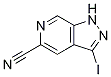 3-碘-1H-吡唑并[3,4-c]吡啶-5-甲腈结构式_633328-51-5结构式