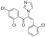 2-Propen-1-one,3-(2-chlorophenyl)-1-(2,4-dichlorophenyl)-2-(1h-imidazol-1-yl)-,(e)-(9ci) Structure,63334-75-8Structure