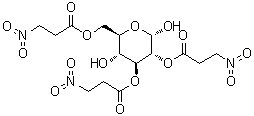 2-O,3-o,6-o-tri(3-nitropropanoyl)-α-d-glucopyranose Structure,63461-31-4Structure