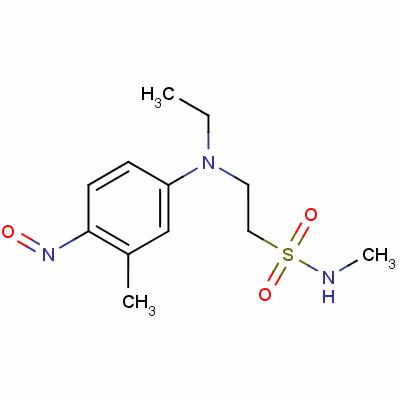 2-[Ethyl (3-methyl-4-nitrosophenyl)amino]-n-methylethanesulphonamide Structure,63494-59-7Structure