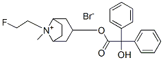 8-Azoniabicyclo[3.2.1]octane, 8-(2-fluoroethyl)-3-[(2-hydroxy-2,2-diphenylacetyl)oxy]-8-methyl-, bromide (1:1), (3-endo,8-syn)- Structure,63516-07-4Structure