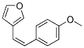 (9ci)-3-[(1z)-2-(4-甲氧基苯基)乙烯]-呋喃结构式_635678-36-3结构式