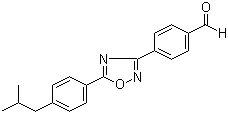 4-[5-[4-(2-Methylpropyl)phenyl]-1,2,4-oxadiazol-3-yl]benzaldehyde Structure,635701-88-1Structure