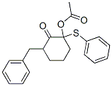 2-乙酰基氧基-6-苯基甲基-2-(苯基硫代)环己酮结构式_63608-53-7结构式