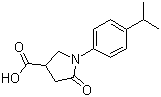 1-(4-异丙基苯基)-5-氧代吡咯烷-3-羧酸结构式_63674-51-1结构式