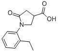 1-(2-Ethylphenyl)-5-oxopyrrolidine-3-carboxylic acid Structure,63675-17-2Structure