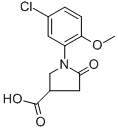 1-(5-氯-2-甲氧基苯基)-5-氧代-3-吡咯烷羧酸结构式_63675-21-8结构式