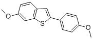 6-Methoxy-2-(4-methoxyphenyl)benzobithiophene Structure