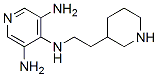 4-[2-(3-哌啶)乙基氨基]吡啶-3,5-二胺结构式_63681-00-5结构式