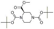 (R)-1,4-二-Boc-哌嗪-2-羧酸甲酯结构式_637027-24-8结构式