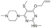 N-methyl-6-allyloxy-4-(4-methylpiperazino)-5-(methylthio)pyrimidin-2-amine Structure,63731-92-0Structure