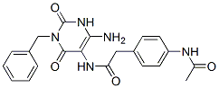  4-(乙酰基氨基)-n-[4-氨基-1,2,3,6-四氢-2,6-二氧代-1-(苯基甲基)-5-嘧啶]-苯乙酰胺结构式_637334-91-9结构式