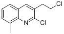 2-Chloro-3-(2-chloroethyl)-8-methylquinoline Structure,63742-82-5Structure