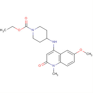 4-(6-Methoxy-1-methyl-2-oxo-1,2-dihydro-quinolin-4-ylamino)-piperidine-1-carboxylic acid ethyl ester Structure,638192-15-1Structure