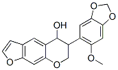 6,7-Dihydro-6-(6-methoxy-1,3-benzodioxol-5-yl)-5h-furo[3,2-g][1]benzopyran-5-ol Structure,63838-66-4Structure