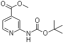 2-[[(1,1-Dimethylethoxy)carbonyl]amino]-4-pyridinecarboxylic acid methyl ester Structure,639091-75-1Structure