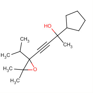 α-[(3,3-dimethyl-2-isopropyloxiranyl)ethynyl ]-α-methylcyclopentanemethanol Structure,63954-68-7Structure