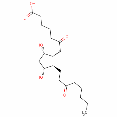 (9alpha,11alpha)-9,11-二羟基-6,15-二氧代-原甾-1-酸结构式_63983-53-9结构式