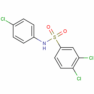 3,4-Dichloro-n-(4-chlorophenyl)benzenesulfonamide Structure,640-59-5Structure