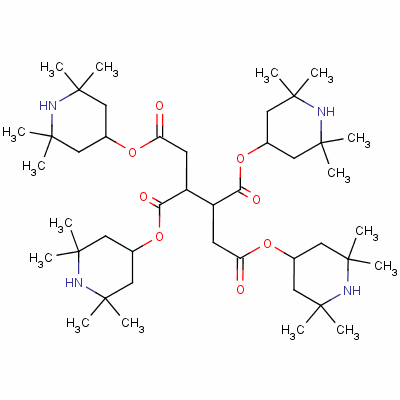 1,2,3,4-丁烷四甲酸四(2,2,6,6-四甲基-4-哌啶基)酯结构式_64022-61-3结构式