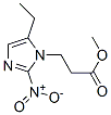 5-Ethyl-2-nitro-1h-imidazole-1-propanoic acid methyl ester Structure,64038-62-6Structure