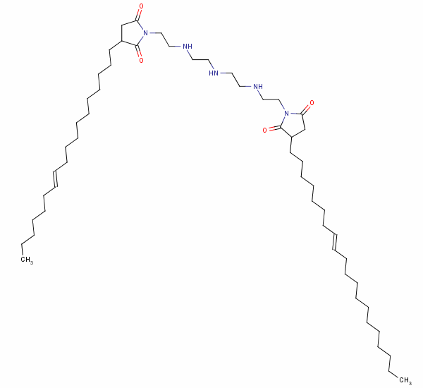 1-[2-[[2-[[2-[[2-[3-(二十烷基)-2,5-二氧代-1-吡咯烷基]乙基]氨基]乙基]氨基]乙基]氨基]乙基]-3-(十八烷基)吡咯烷-2,5-二酮结构式_64051-48-5结构式