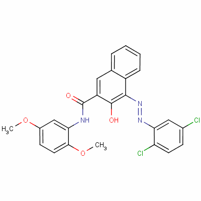 4-[(2,5-Dichlorophenyl)azo]-n-(2,5-dimethoxyphenyl)-3-hydroxynaphthalene-2-carboxamide Structure,6410-40-8Structure