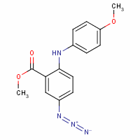 Methyl 5-azido-2-(4-methoxyphenyl)aminobenzoate Structure,64134-59-4Structure