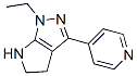 (9CI)-1-乙基-1,4,5,6-四氢-3-(4-吡啶)-吡咯并[2,3-c]吡唑结构式_641584-75-0结构式