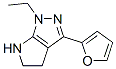 (9CI)-1-乙基-3-(2-呋喃)-1,4,5,6-四氢-吡咯并[2,3-c]吡唑结构式_641584-96-5结构式