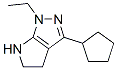 (9CI)-3-环戊基-1-乙基-1,4,5,6-四氢-吡咯并[2,3-c]吡唑结构式_641586-69-8结构式