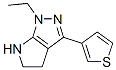 (9CI)-1-乙基-1,4,5,6-四氢-3-(3-噻吩)-吡咯并[2,3-c]吡唑结构式_641592-97-4结构式