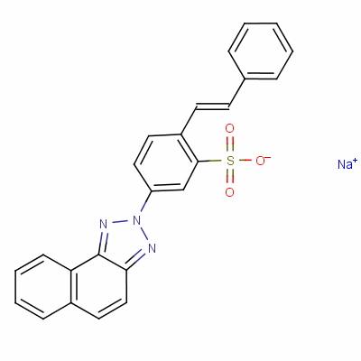 Sodium 4-(2h-naphtho[1,2-d]triazol-2-yl)stilbene-2-sulphonate Structure,6416-68-8Structure